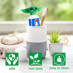 2023 New Y-oda Toothpaste Topper, Toothpaste Topper Child Toothpaste Cap Toothpaste Dispenser for Kids and Fans Gift Box