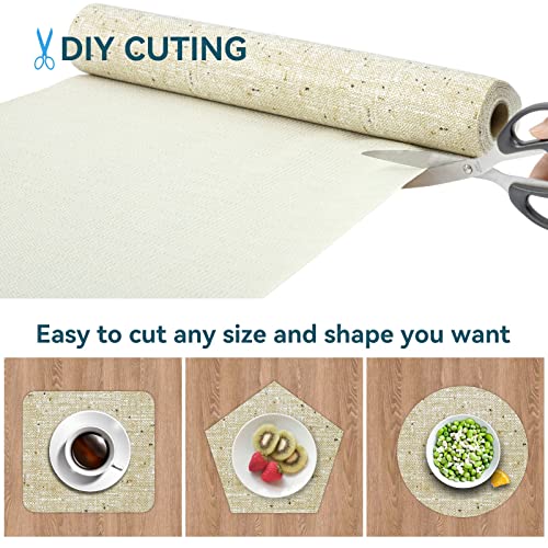 DwellAid Non Adhesive Shelf Liner 20inx30FT Kitchen Cabinet Liner, Anti-Slip Cabinet Liner, Waterproof Drawer Liner, Kitchen Cabinet Liners for Shelves Easy to Trim