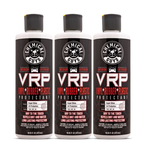 Chemical Guys TVD_107_1603 V.R.P. Vinyl, Rubber and Plastic Non-Greasy Dry-to-The-Touch Long Lasting Super Shine Dressing for Tires, 16 fl oz & SPI_993_16 Nonsense All Surface Cleaner 16 fl. Oz