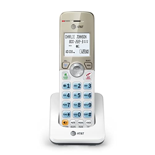 AT&T DL70019 Accessory Handset for DL72x19 Phone with Bluetooth Connect to Cell, Call Blocking, 1.8" Backlit Screen, Big Buttons, intercom, and Unsurpassed Range