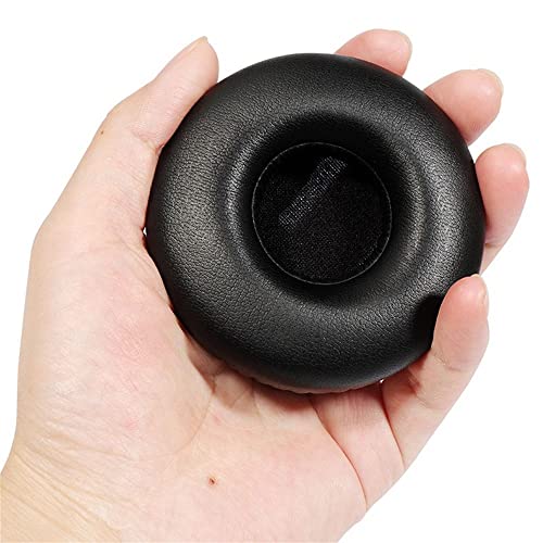 1Pair Ear Pads Replacement Headphones Accessories Earmuffs Foam Pad Soft Leather Protective Cover for JBL Synchros E40BT E40(Black)
