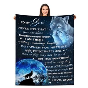 nahjiiem son blanket son gifts to my son blanket son gifts from mom valentine's day birthday gifts for son 50" × 60"