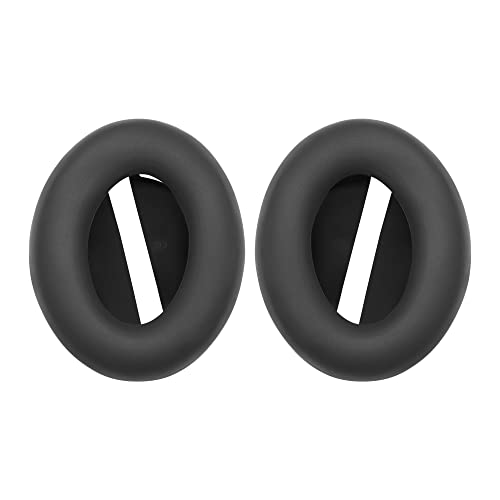 kwmobile TPU Silicone Covers Compatible with Bose Noise Cancelling 700 / NC700 (Set of 2) - Headphone Cover - Black
