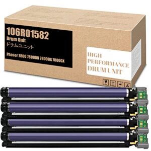 venyaa 106r01582 7800 drum unit compatible replacement for xerox phaser 7800 7800dn 7800dx 7800gx printer,high yield drum cartridges 1 set