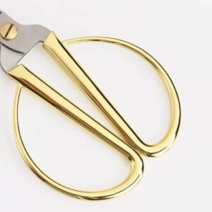 Aemoe 6" All Stainless Steel Sewing Scissors, Sharp Tailor Scissors for Embroidery, Sewing, Craft, DIY Art Work & Daily Use for Home Office School Gold