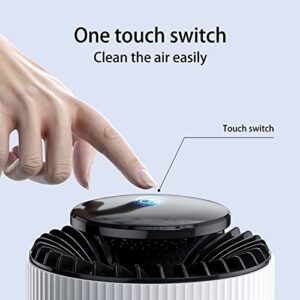 Air Purifiers for Bedroom Home Car for Smokers, 27dB Quiet Portable Ionic Air Purifiers, Helps Alleviate Allergies Dust Smoke Pet Odors etc Ideal for Traveling Office