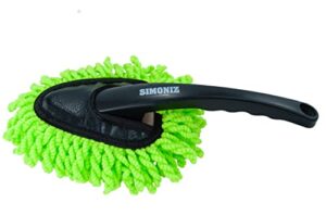 simoniz 13” detailers microfiber auto duster - dusting wand cleans, dries & polishes – safe for all interior or exterior surfaces - great for cars, trucks, suvs, boats, rvs & bikes or home cleaning