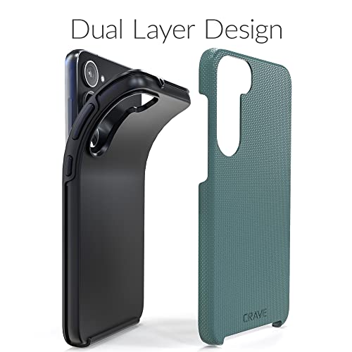 Crave Dual Guard for Samsung Galaxy S23 Plus Case, Shockproof Protection Dual Layer Case for Samsung Galaxy S23 Plus - Forest Green