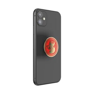 ​​​​PopSockets Phone Grip with Expanding Kickstand, PopSockets for Phone - Enamel Year of the Ox