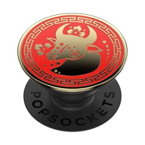 ​​​​popsockets phone grip with expanding kickstand, popsockets for phone - enamel year of the ox