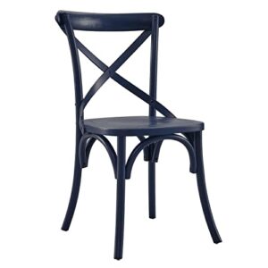 modway gear chair, midnight blue