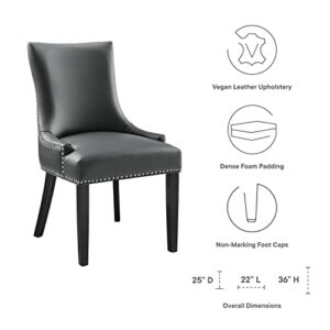 Modway Marquis Chair, Gray 25 x 22 x 36