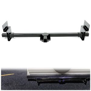 hecasa 2" trailer hitch adjustable compatible with universal rv w/frames up to 72 inches powder coated steel
