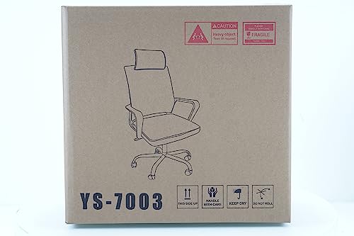 T-THREE. Adjustable headrest Office Chair Ergonomic Mesh Swivel Chair Office Chair Desk Chair Lumbar Support Height Adjustable 360°Swivel Rocking Function Mesh Back Seat for Home Office(Black)