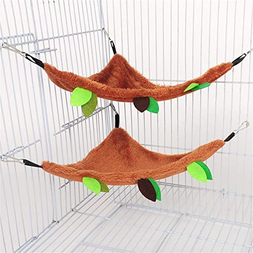 5pcs Hamster Hammock, Small Animal Hanging Warm Bed, Squirrel Tunnel and Swing Cage Nest Accessories