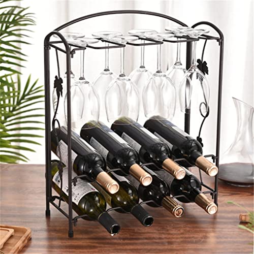 DOUBA Wine Cabinet Display Rack Metal Wine Bottle Rack Bracket Wine Bottle Storage Wine Cabinet Wine Rack Wine Utensils