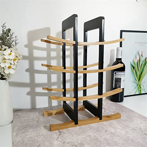 DOUBA Wine Rack Wooden Countertop Wine Rack Bar Wine Storage Wine Rack Home Decoration Wine Set