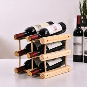 DOUBA Household Wine Rack Classical Wine Rack Fixed Wooden Wine Bottle Storage Rack Bar Display Rack Wine Rack