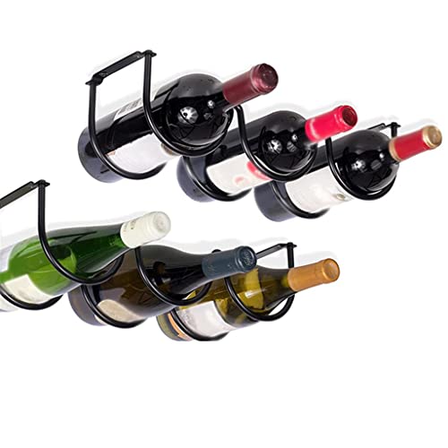 DOUBA 1 Pack Wine Bottle Rack Iron Rack Display Shelf Under Cabinet Dining Room Home Storage