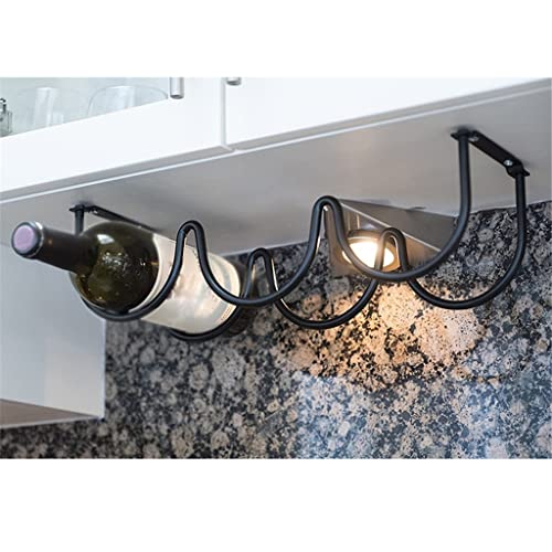 DOUBA 1 Pack Wine Bottle Rack Iron Rack Display Shelf Under Cabinet Dining Room Home Storage