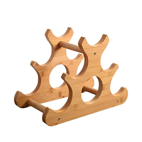 DOUBA Wooden Wine Rack Decoration Desktop Wine Bottle Storage Rack Wine Cellar Wine Rack Wooden Wine Rack