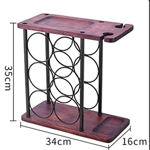 DOUBA Wine Bottle Rack Wrought Iron European Creative Wine Rack Wine Bottle Storage Rack Practical Ornaments