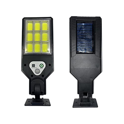 Iuhan Solar Street Light, IP65 Waterproof Outdoor Solar Powered Street Lights Dusk to Dawning with Motion Sensor LED Floods Light for Parking Lot, Drive-Way