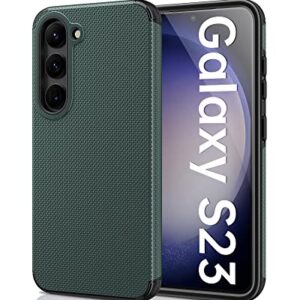 EJGNA Military-Grade Hybrid Case for Galaxy S23, Shockproof Anti-Scratch Bumper Cover, 6.1'' - Green