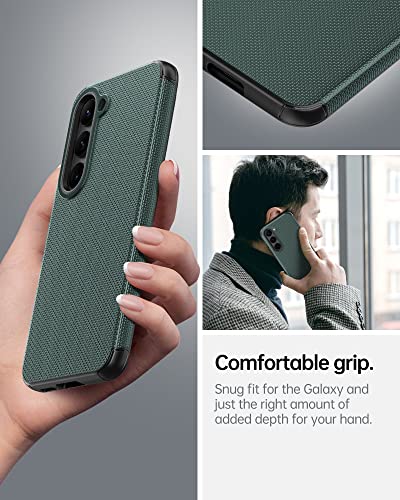 EJGNA Military-Grade Hybrid Case for Galaxy S23, Shockproof Anti-Scratch Bumper Cover, 6.1'' - Green