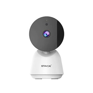 stavix 2.4ghz wireless surveillance security 1080p indoor camera, for home pet dog cat, night vision, motion detection, two way audio, sound detection