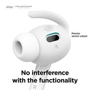 elago [4 Pairs] Ear Hooks Covers Compatible with AirPods Pro 2 - Earbuds Hook Compatible with AirPods Pro 2nd Generation, Small Large 2 Size [Not Fit in The Charging Case] [US Patent Registered]