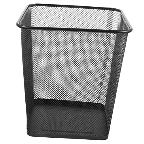 DOITOOL Supplies Gare Kitchen Wastebasket Storage Square Mesh Lightweight Office for Modern Small Bins Container Garbag Open Trash Cans Paper Garbage Desk Vintage Living Rubbish Bin