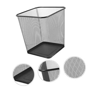 DOITOOL Supplies Gare Kitchen Wastebasket Storage Square Mesh Lightweight Office for Modern Small Bins Container Garbag Open Trash Cans Paper Garbage Desk Vintage Living Rubbish Bin