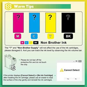 S SMARTOMNI LC3013 LC3011 Compatible Ink Cartridge Replacement for Brother LC 3013 LC 3011 Ink Cartridge for Brother MFC-J690DW MFC-J895DW MFC-J491DW MFC-J497DW Color 4-Pack Set (KCMY)