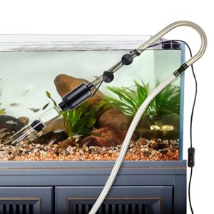 hygger electric fish tank gravel cleaner kit,removable water changer,sand washer filter,automatic change water,aquarium cleaning tool set,remove dirt, change water, wash sand,water circulation 18w