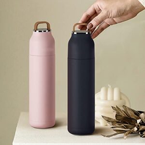 XDCHLK Thermos Bottle Vacuum Flask Stainless Steel Tumblers Travel Coffee Cups Insulated Lids Mug (Color : Gray)