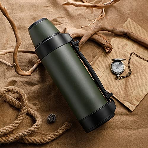 XDCHLK Travel Portable Thermos for Tea, Large Cup Mugs for Coffee, Water Bottle, Stainless Steel (Color : A)