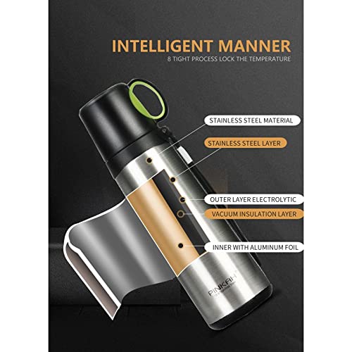 XDCHLK Thermos Bottle Stainless Steel Vacuum Flask Travel Coffee Thermo Mug School Insulated Home Cup (Color : D)