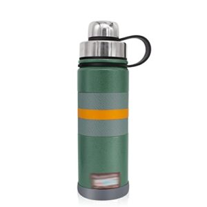 xdchlk stainless steel thermos flask vacuum sports tumbler heat preservation water bottle portable mug insulated cup (color : black, size : 1000ml)