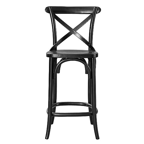 Modway Gear Counter Stool in Black