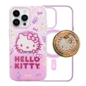 sonix hello kitty boba case + magnetic ring (hello kitty gold) for magsafe iphone 14 pro max