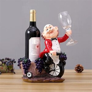 DOUBA Cute Resin Cartoon Statue Wine Rack Bottle Whisky Rack Home Storage Decoration Crafts