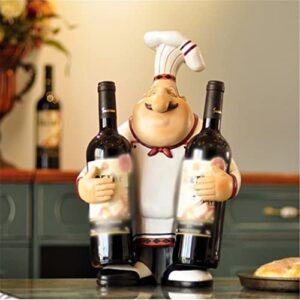 douba wineware chef statue wine bottle rack decorative resin chef wine rack ornament craft display