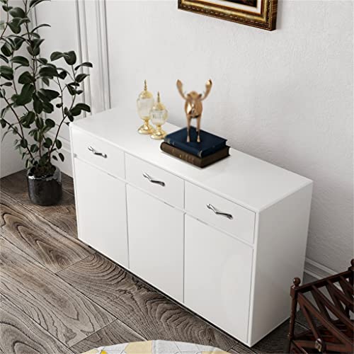 SEASD 52 Inch Large Sideboard Set 3 Door Buffet Easy to Assemble, Suitable for Living Room Home Decor and Storage