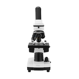 CZDYUF 64X-640X Professional Biological Microscope Up/Down LED Monocular Microscope for Students Kids Education with Slides