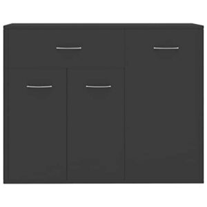 seasd sideboards and buffets cabinet with storage decor gray 34.6"x11.8"x27.6" chipboard