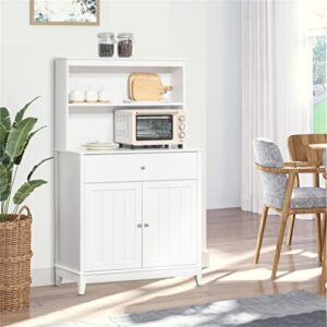 SEASD 58" Kitchen Buffet, Dining Room with Drawers and Storage Cabinets, White