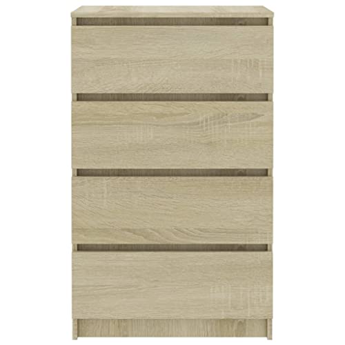 SEASD Sideboards and Buffets Cabinet with Storage Decor Sonoma Oak 23.6"x13.8"x38.8" Chipboard