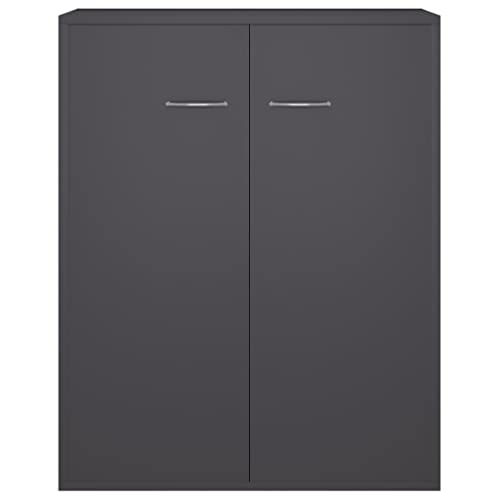 SEASD Sideboards and Buffets Cabinet with Storage Home Decor Gray 23.6"x11.8"x29.5" Chipboard