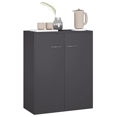 SEASD Sideboards and Buffets Cabinet with Storage Home Decor Gray 23.6"x11.8"x29.5" Chipboard